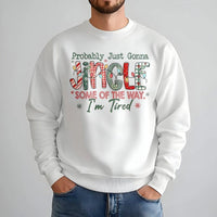 Humorous Holiday Slogan Sweater, Probably Just Gonna Jingle Christmas Sweatshirt, Tired Mom Xmas Crewneck, Adorable Teacher Winter Pullover