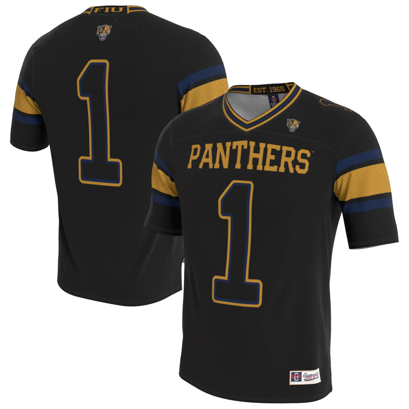 FIU Panthers Lightweight Collegiate Football Blackout Fashion Jersey