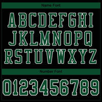 Custom Football Jersey - Black Grass Green-White Mesh Authentic