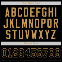 Custom Baseball Jersey - Black Black-Old Gold Authentic