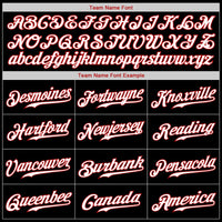 Custom Baseball Jersey - Black White-Red Authentic