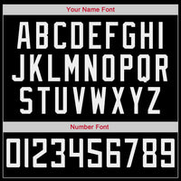 Custom Basketball Jersey - Black White-Red Authentic Throwback