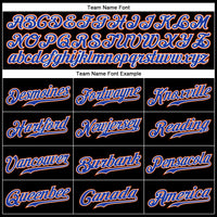 Custom Baseball Jersey - Black Royal-Orange Authentic