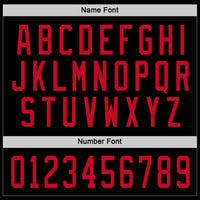 Custom Hockey Jersey - Black Red