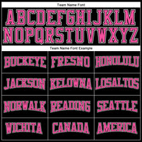 Custom Basketball Jersey - Black Pink-White Authentic Throwback