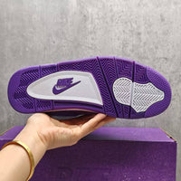 Mid Top Sneakers, Purple Colorway, Lace Up Design, Casual Gift for Sneaker Fans