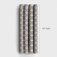 Retro Ornament Gift Wrap, Mid Century Modern Christmas Wrapping Paper, MCM Christmas Wrapping Paper, Vintage Holiday Gift Wrap Paper Roll