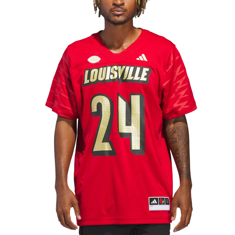 #24 Red Louisville Cardinals Alternate Premier Strategy Jersey