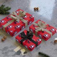 Heavy Metal Holiday Gift Wrap, Skull Santa Christmas Wrapping Paper, Gothic Santa Claus Wrapping Paper, Rocker Xmas Present Gift Wrap