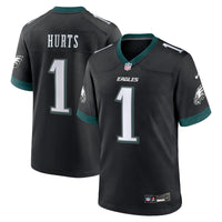 Philadelphia Eagles Jalen Hurts Black Alternate Game Jersey