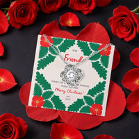 Rotating Rose Box, Best Friend Love Knot Necklace, Sparkling CZ Crystal Pendant, Meaningful Christmas Friendship Jewelry Present