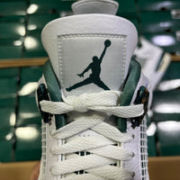 Low Top Sneakers, White Green Colorway, Lace Up Design, Casual Gift for Sneaker Fans