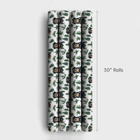 Watercolor Dog Holiday Gift Wrap, Rottweiler Christmas Wrapping Paper, Festive Puppy Tree Wrapping Paper, Dog Lover Gift Wrap Roll