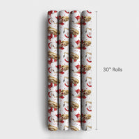 Jazz Christmas Gift Wrap, Saxophone Santa Wrapping Paper, Watercolor Santa Musician Holiday Wrapping Paper, Music Lover Gift Wrap Paper