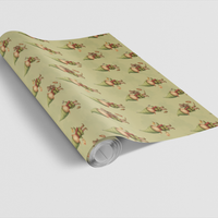 Adorable Christmas Gift Wrap, Santa Elf Workshop Wrapping Paper, North Pole Holiday Wrapping Paper, Kids Xmas Present Paper, Festive Gift Wrap