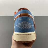 Low Top Sneakers, Blue White Gray Colorway, Lace Up Design, Casual Gift for Sneaker Fans