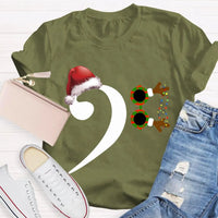 Festive Holiday Graphic T-Shirt, Christmas Santa Hat Shirt, Adorable Santa Hat Christmas Tee, Merry Xmas Party Unisex Holiday Shirt