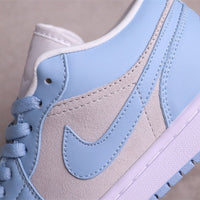 Low Top Sneakers, Blue Colorway, Lace Up Design, Casual Gift for Sneaker Fans