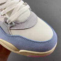 Low Top Sneakers, Purple Pink Gray Colorway, Lace Up Design, Casual Gift for Sneaker Fans