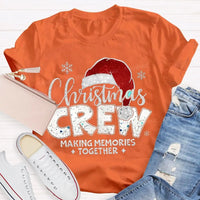 Making Memories Together Tee, Christmas Crew Shirt, Holiday Santa Hat Graphic T-Shirt, Matching Family Christmas Shirt, Group Holiday Tee