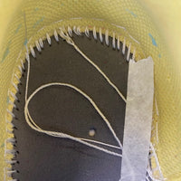Low Top Sneakers, White Black Green Yellow Colorway, Reverse Hook Design, Lace Up Design, Casual Gift for Sneaker Fans