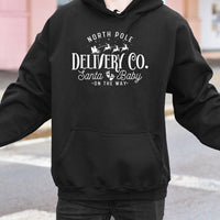 Christmas Pregnancy Announcement Sweatshirt, North Pole Delivery Co Hoodie, Holiday Maternity Pullover, Festive Expecting Mom Present