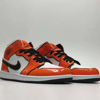 Sneakers, White Black Orange Colorway, Lace Up Design, Casual Gift for Sneaker Fans