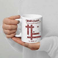 Custom Linked Names Ceramic Mug, Personalized Family Name Crossword Mug, Forever Connected Coffee Mug, Christmas Family Keepsake Tea Cup