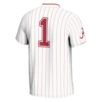 #1 Alabama Crimson Tide Lightweight Softball Fashion Jersey - White