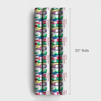 Humorous Liquor Bottle Gift Wrap, Christmas Spirit Wrapping Paper, Adult Holiday Pun Wrapping Paper, Adorable Alcohol Bottle Christmas Gift Wrap