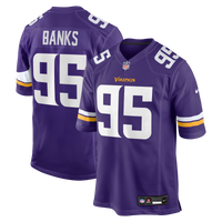 Minnesota Vikings Caleb Banks Purple 2026 NFL Draft First Round Pick No. 18 Team Game Jersey
