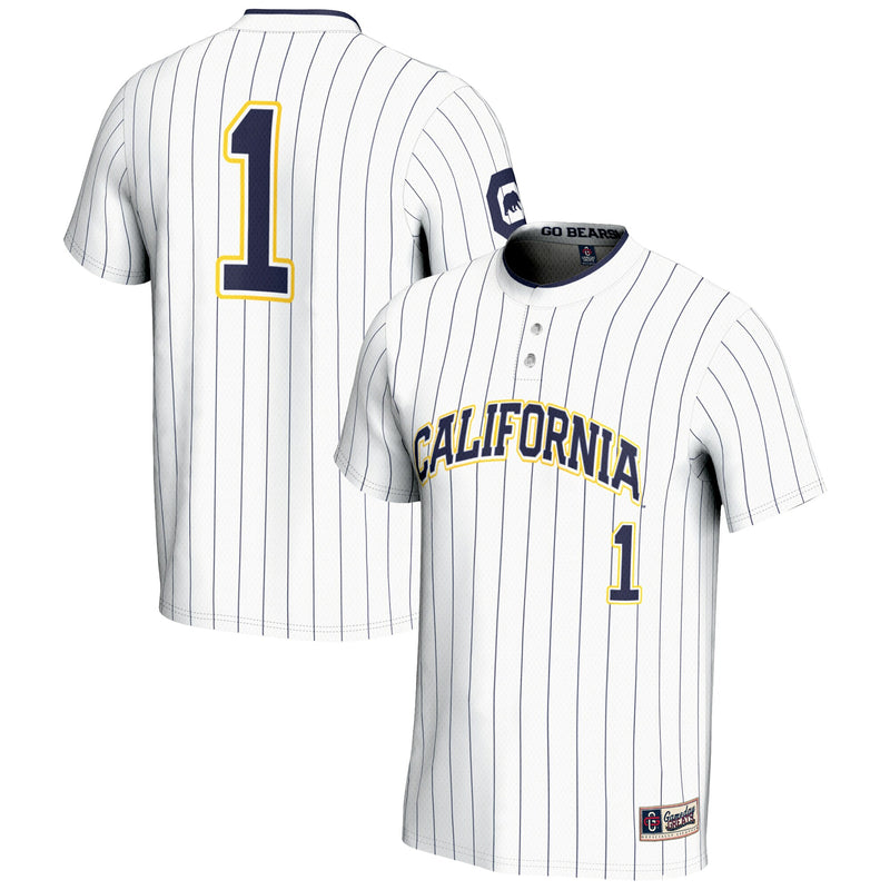 #1 Cal Bears Lightweight Softball Jersey - White