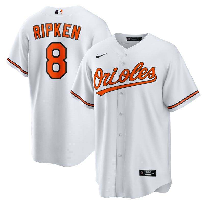 Baltimore Orioles Cal Ripken Jr. White Home Retired Player Replica Jersey