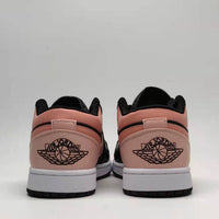 Low Top Sneakers, Black Pink Colorway, Lace Up Design, Casual Gift for Sneaker Fans