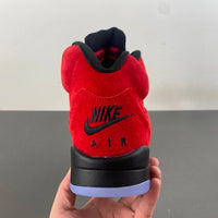 Retro Low Top Sneakers, Black Red Colorway, Lace Up Design, Casual Gift for Sneaker Fans
