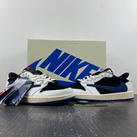 Low Top Sneakers, Blue White Black Colorway, Reverse Hook Design, Lace Up Design, Casual Gift for Sneaker Fans