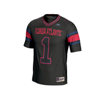 #1 Florida Atlantic Owls Lightweight Football Jersey - Black