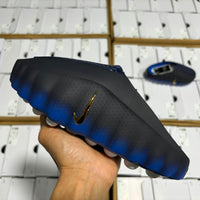 Slides, Blue Black Colorway, Slip On Design, Casual Gift for Shoe Lovers