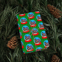 Snow Globe Holiday Gift Wrap, Monster Truck Christmas Wrapping Paper, Festive Big Truck Wrapping Paper Roll, Boys Xmas Present Presentation
