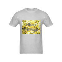 Festive Merry Christmas Graphic Tee, Happy Holidays Swirls T-Shirt, Winter Seasonal Swirl Cotton T-Shirt, Mens Holiday Graphic Top
