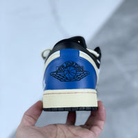 Low Top Sneakers, Blue Black Colorway, Lace Up Design, Casual Gift for Sneaker Fans