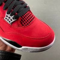 Mid Top Sneakers, Red Black Colorway, Lace Up Design, Casual Gift for Sneaker Fans