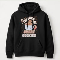 Retro Gingerbread Christmas Hoodie, Teacher of Smart Cookies Hoodie, Adorable School Teacher Hoodie, Winter Holiday Educator Present