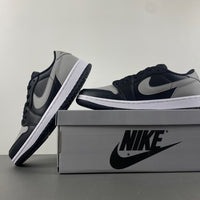 Low Top Sneakers, Black Gray Colorway, Lace Up Design, Casual Gift for Sneaker Fans