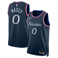 Philadelphia 76ers 2025/26 City Edition Swingman Jersey - Navy - Tyrese Maxey