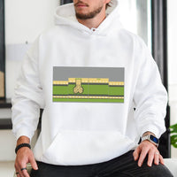 Pixel Art Novelty Sweatshirt, Humorous Meme Ugly Christmas Hoodie, Adult Holiday Party Hooded Pullover, Retro Xmas Meme Graphic Hoodie