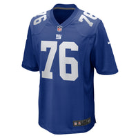 New York Giants Jon Runyan Royal Team Game Jersey