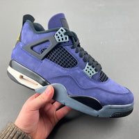 Retro Mid Top Sneakers, Purple Colorway, Lace Up Design, Casual Gift for Sneaker Fans