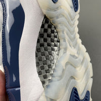 Low Top Sneakers, Navy Blue White Colorway, Lace Up Design, Casual Gift for Sneaker Fans