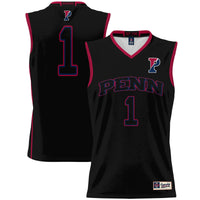 #1 Pennsylvania Quakers Lightweight Basketball Jersey - Black